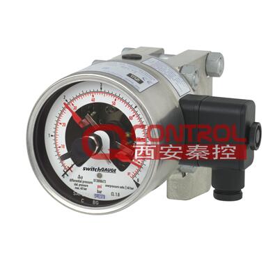 德国WIKA差压表732.14.100+821.12 带开关量电接点型号DPGS43HP.100